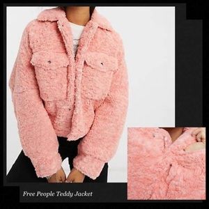 Free People Melon Teddy Jacket